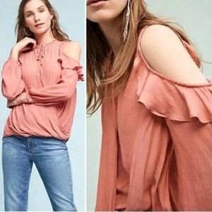 Maeve cold shoulder blouse